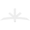 Ekena Millwork Alberta Architectural Grade PVC Gable Bracket, 60"W x 25"H x 2"D x 4"F, 10/12 Pitch GBP060X25X0204ALB00 - alternate 4